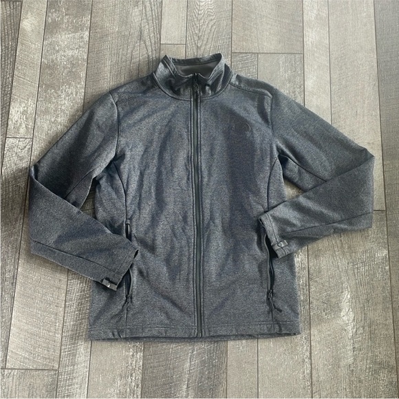 The North Face Size Medium Dark Grey Full Zip Sweatshirt Jacket. - Picture 4 of 7